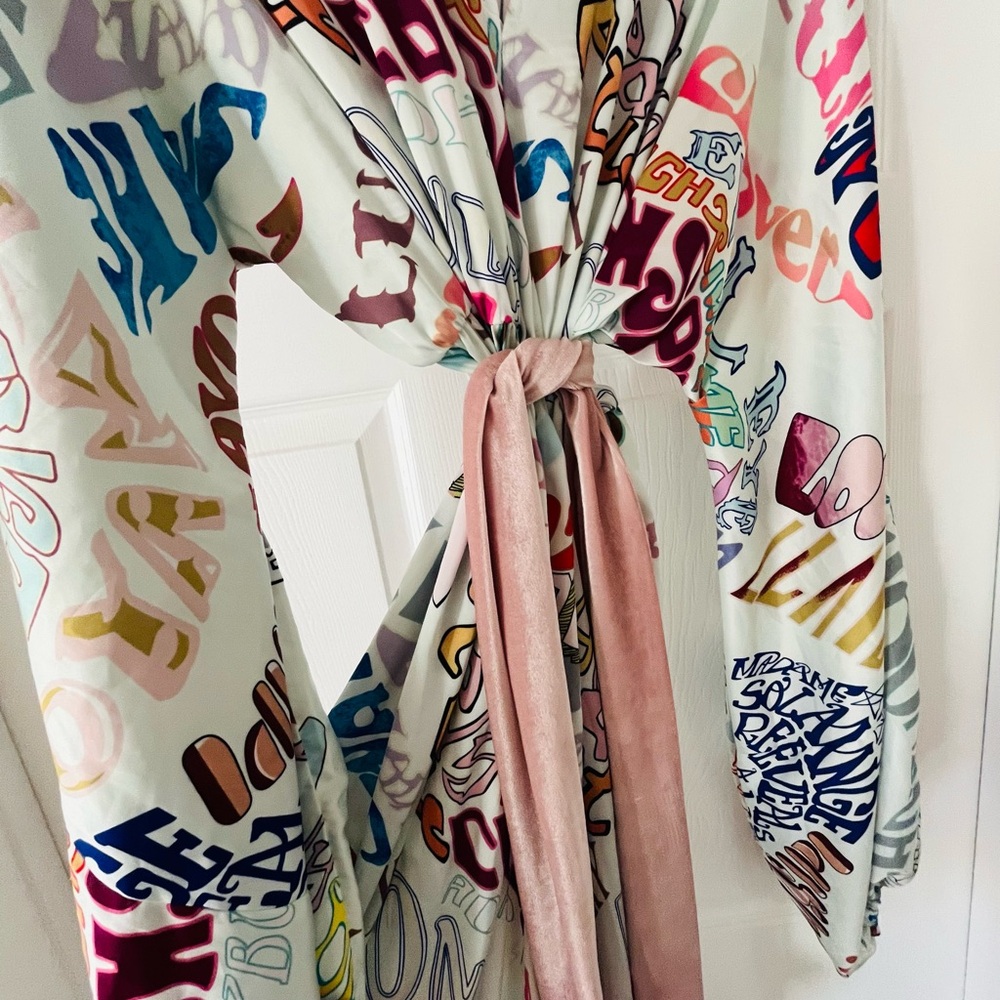 GURUHUSTLE FORTUNETELLER SILK SATIN MAXI LIKE NO OTHER!!